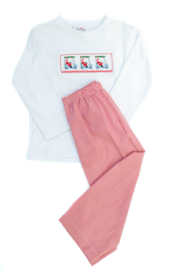 Golfing Santa Beau T-Shirt Set