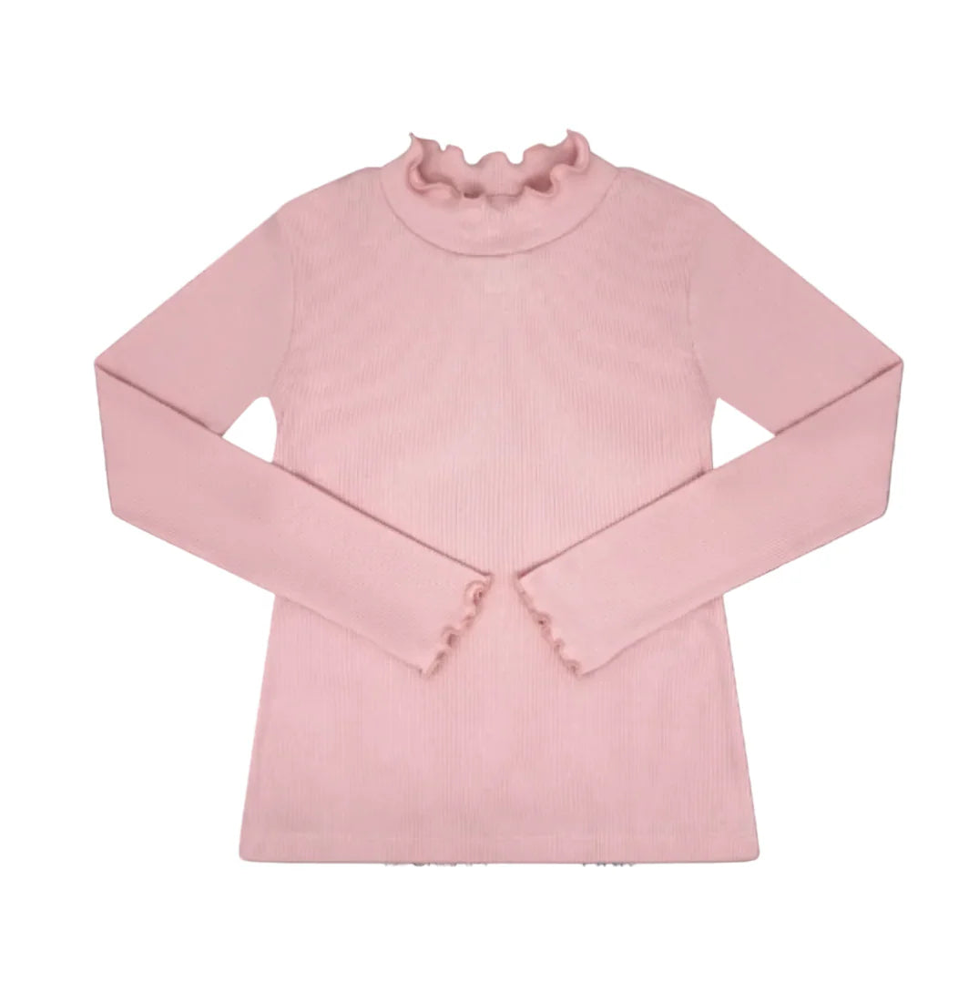Light Pink Remi Ribbed Turtleneck