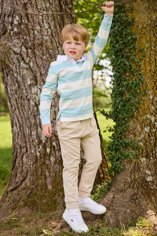 Fondren Stripe Rugby Polo
