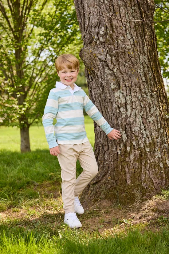 Fondren Stripe Rugby Polo
