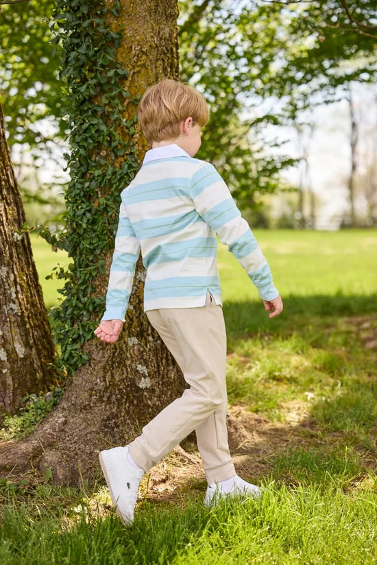 Fondren Stripe Rugby Polo