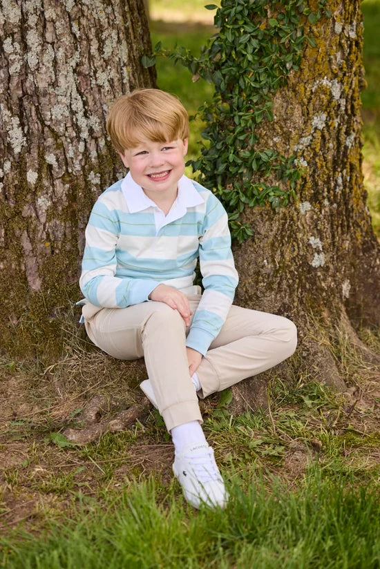 Fondren Stripe Rugby Polo