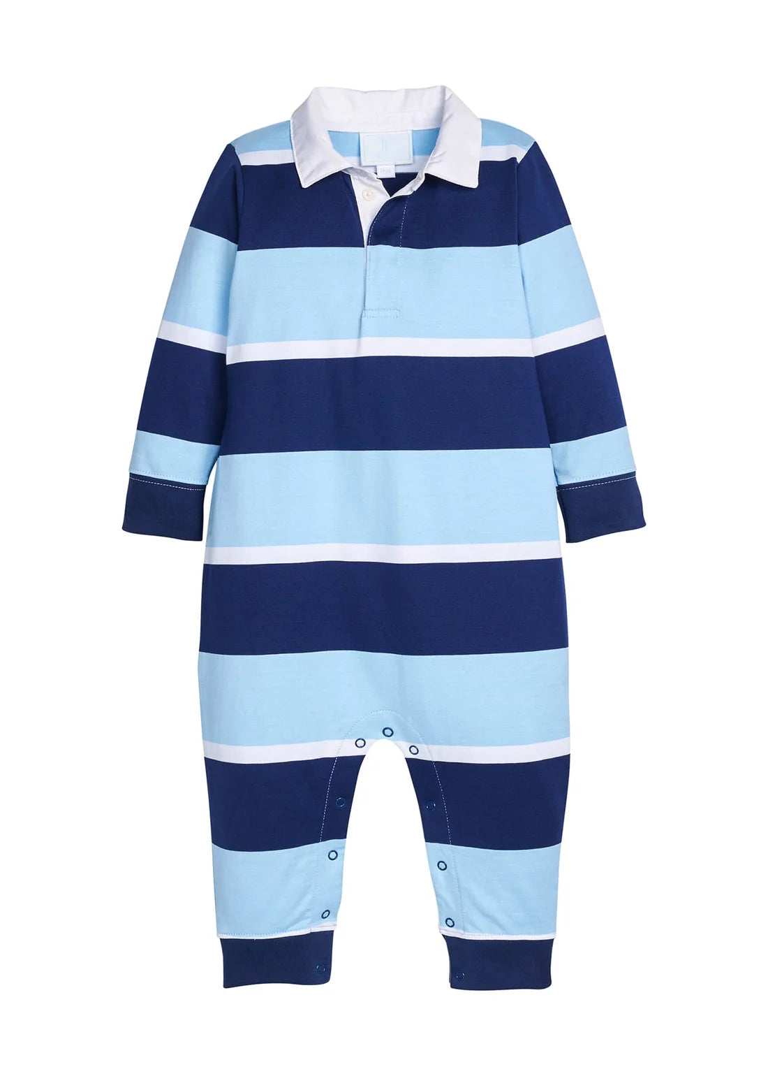 Varsity Stripe Rugby Polo Romper