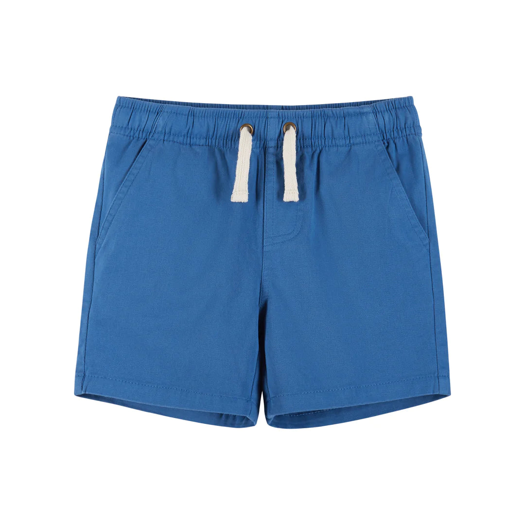 Blue Twill Pocket Shorts