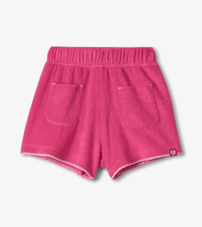 Cream Flamingo Tee & Pink Shorts