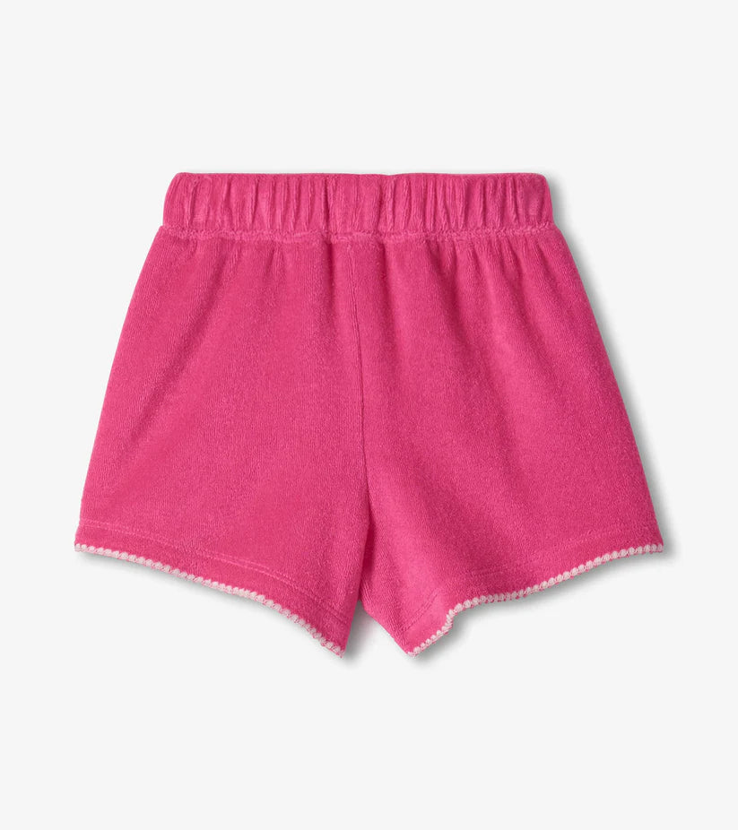 Cream Flamingo Tee & Pink Shorts