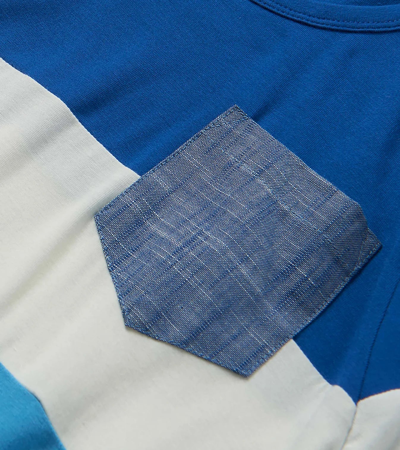 Blue Niagara Color Block Bamboo Tee