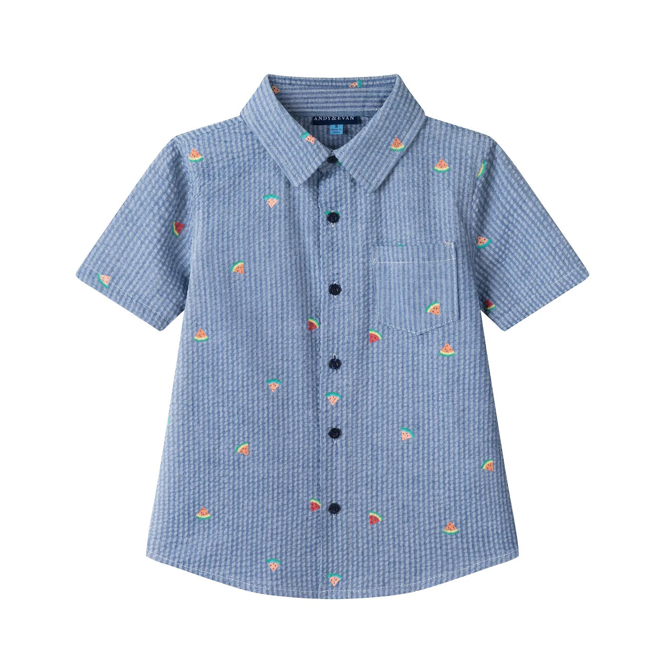 Watermelon Seersucker Buttondown Set