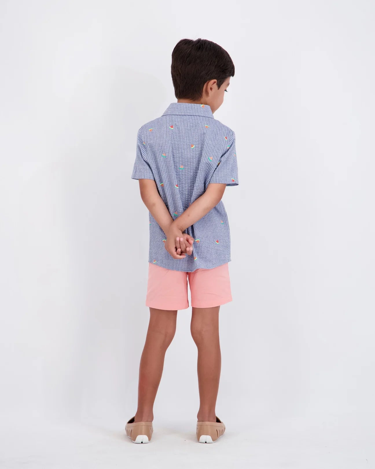 Watermelon Seersucker Buttondown Set
