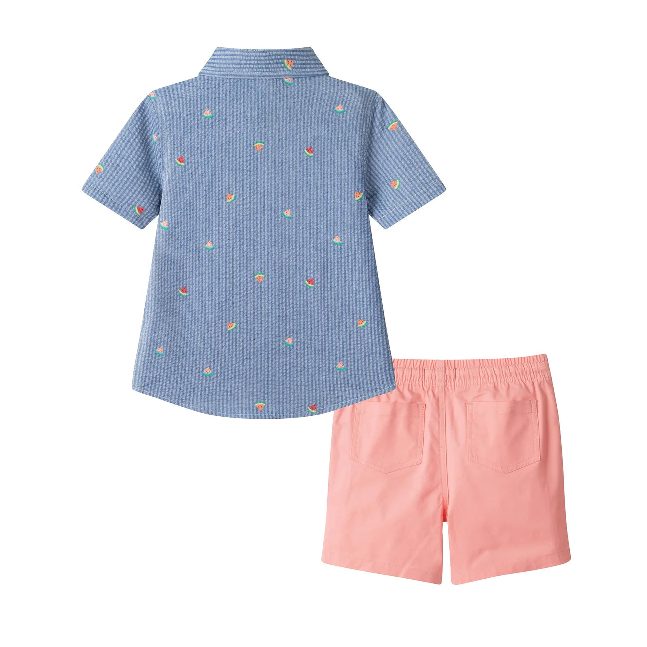 Watermelon Seersucker Buttondown Set