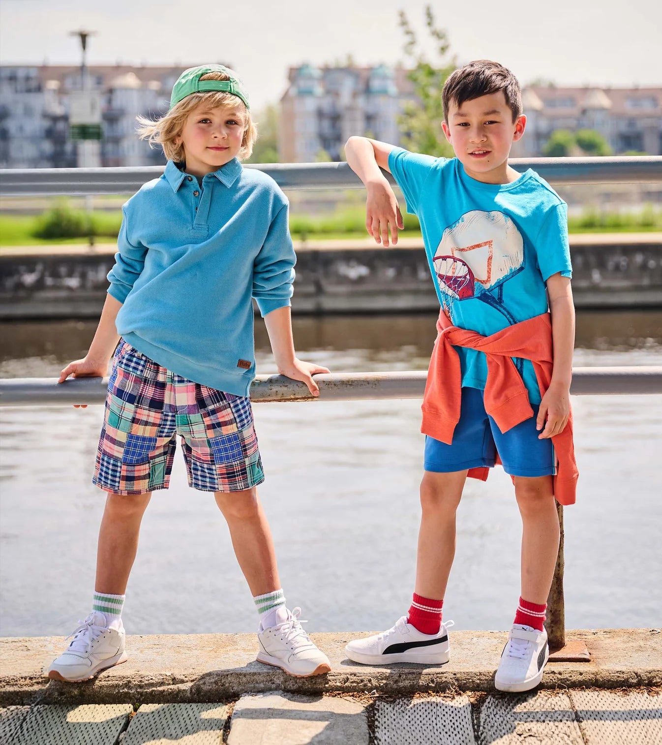 Serenity Vintage Madras Woven Shorts