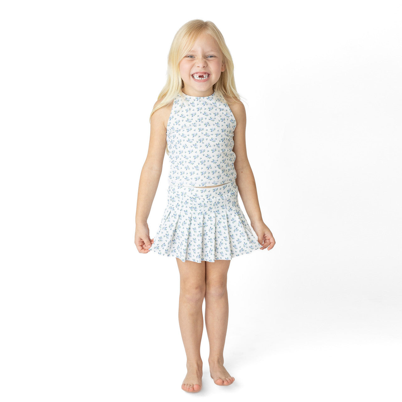 Cottage Floral Blue Active Tank
