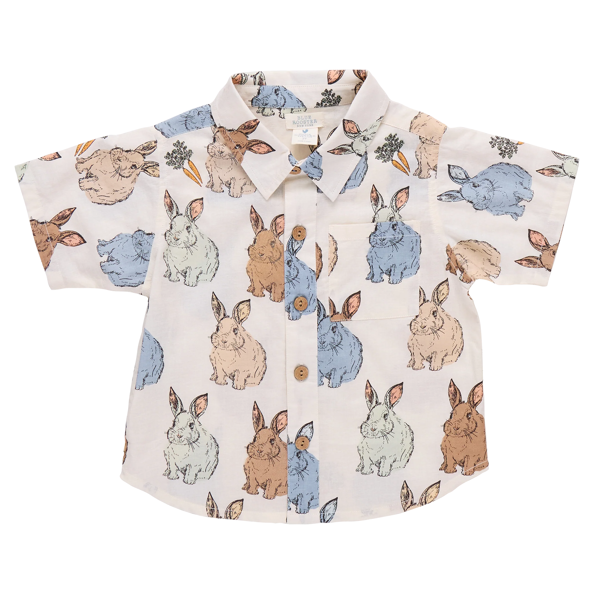 Blue Vintage Bunnies Jack Shirt