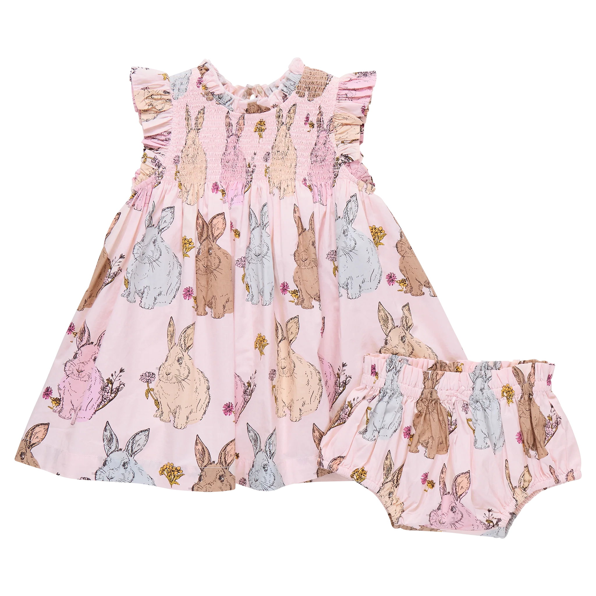 Vintage Bunnies Stevie Dress Set
