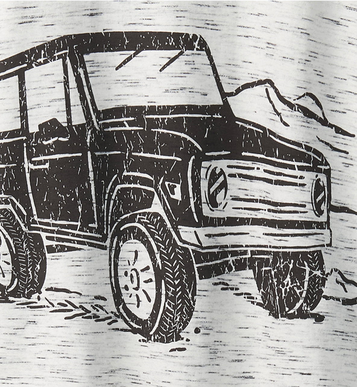Grey Marled Off Roader Graphic Tee