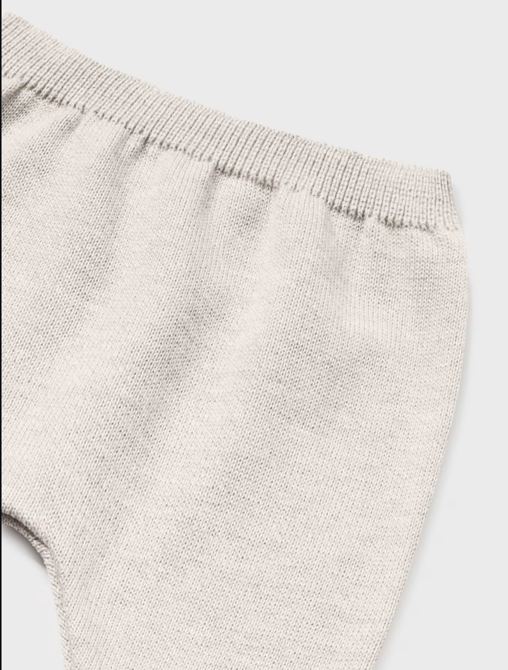 Cream Ruffle Collar Sweater & Tan Knit Pants