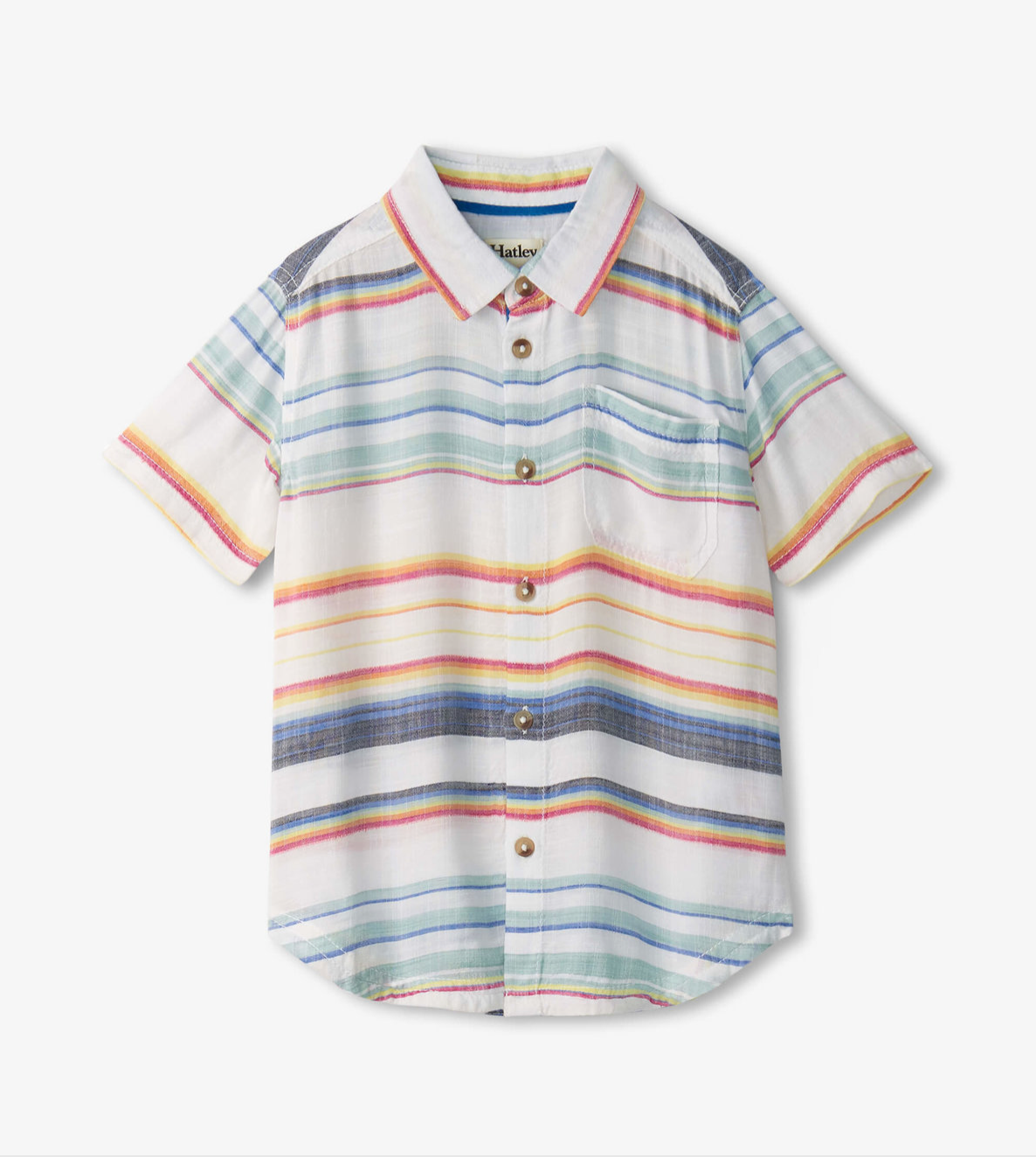 Summer Stripe SS Button Down Shirt