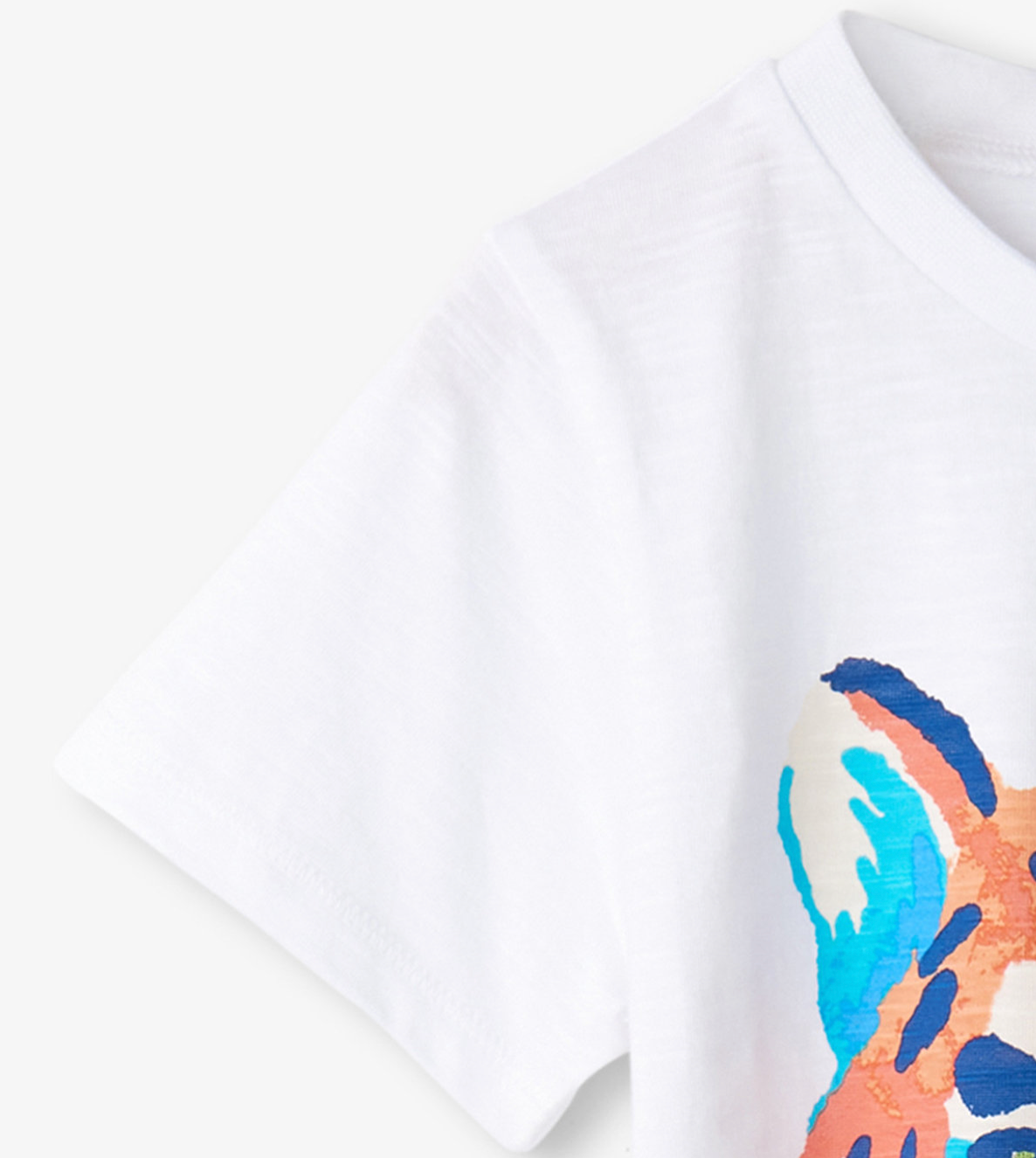 White Painted Tiger Graphic Tee