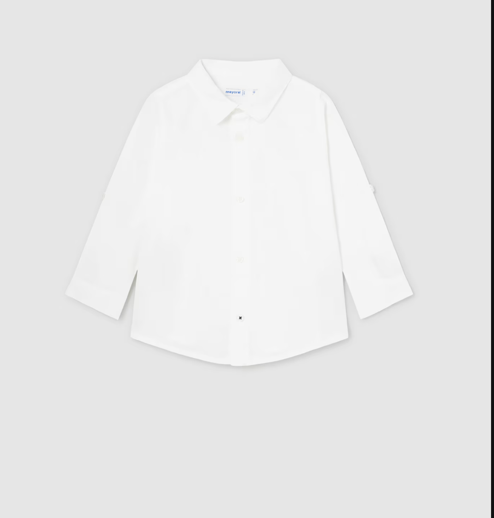 Classic White Linen Button Down LS Shirt
