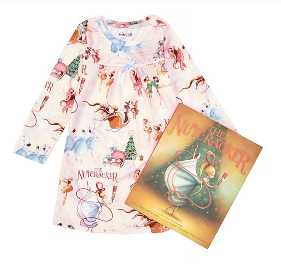 Books to Bed Ribbon Set Nutcracker Nightgown