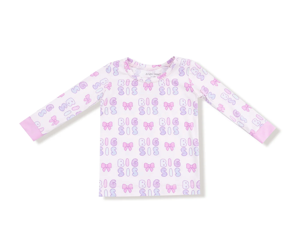 Pink Big Sis LS Loungewear PJ Set