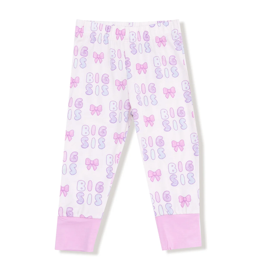 Pink Big Sis LS Loungewear PJ Set