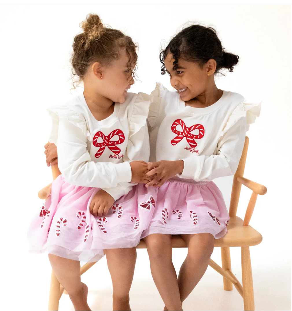 Pink Candy Canes Tutu Skirt