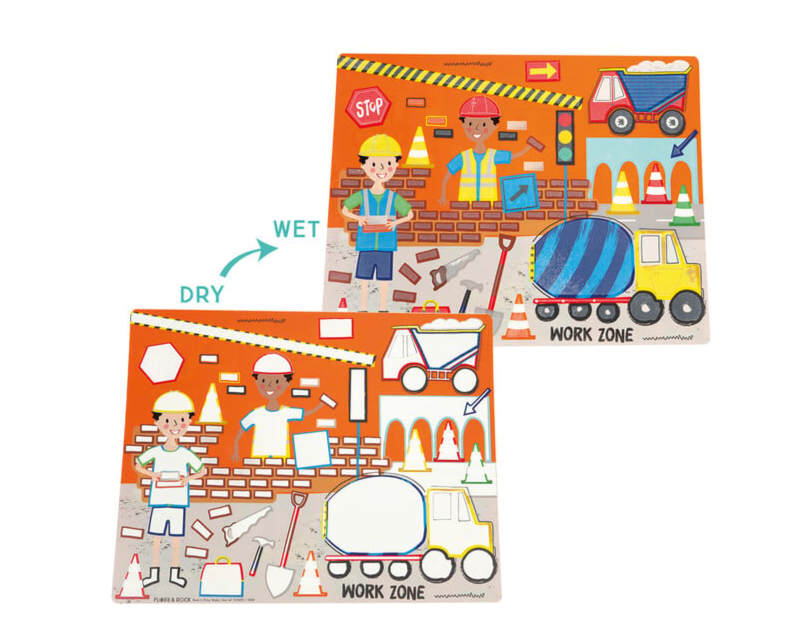 Construction Magic Water Placemats
