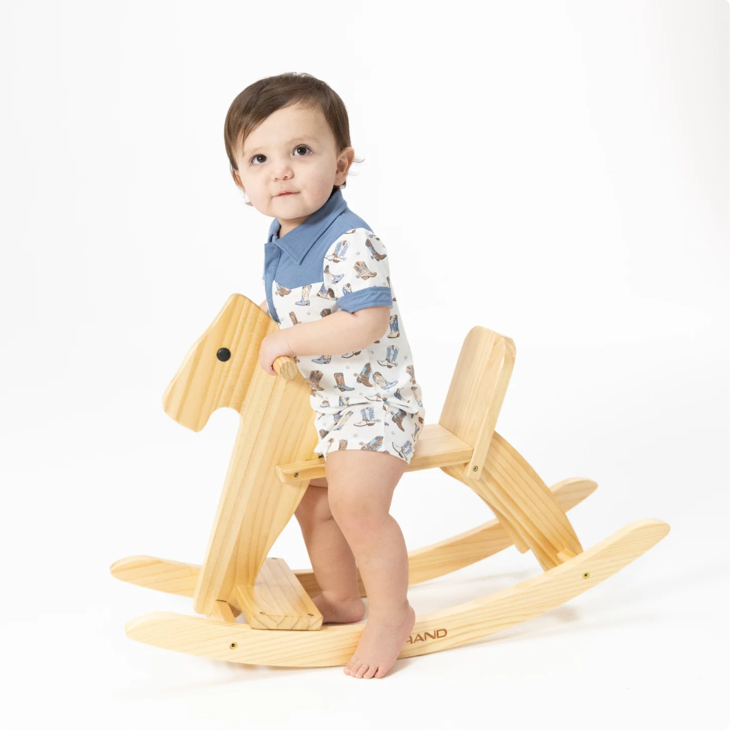 Blue Cowboy Boots Collar Shortie