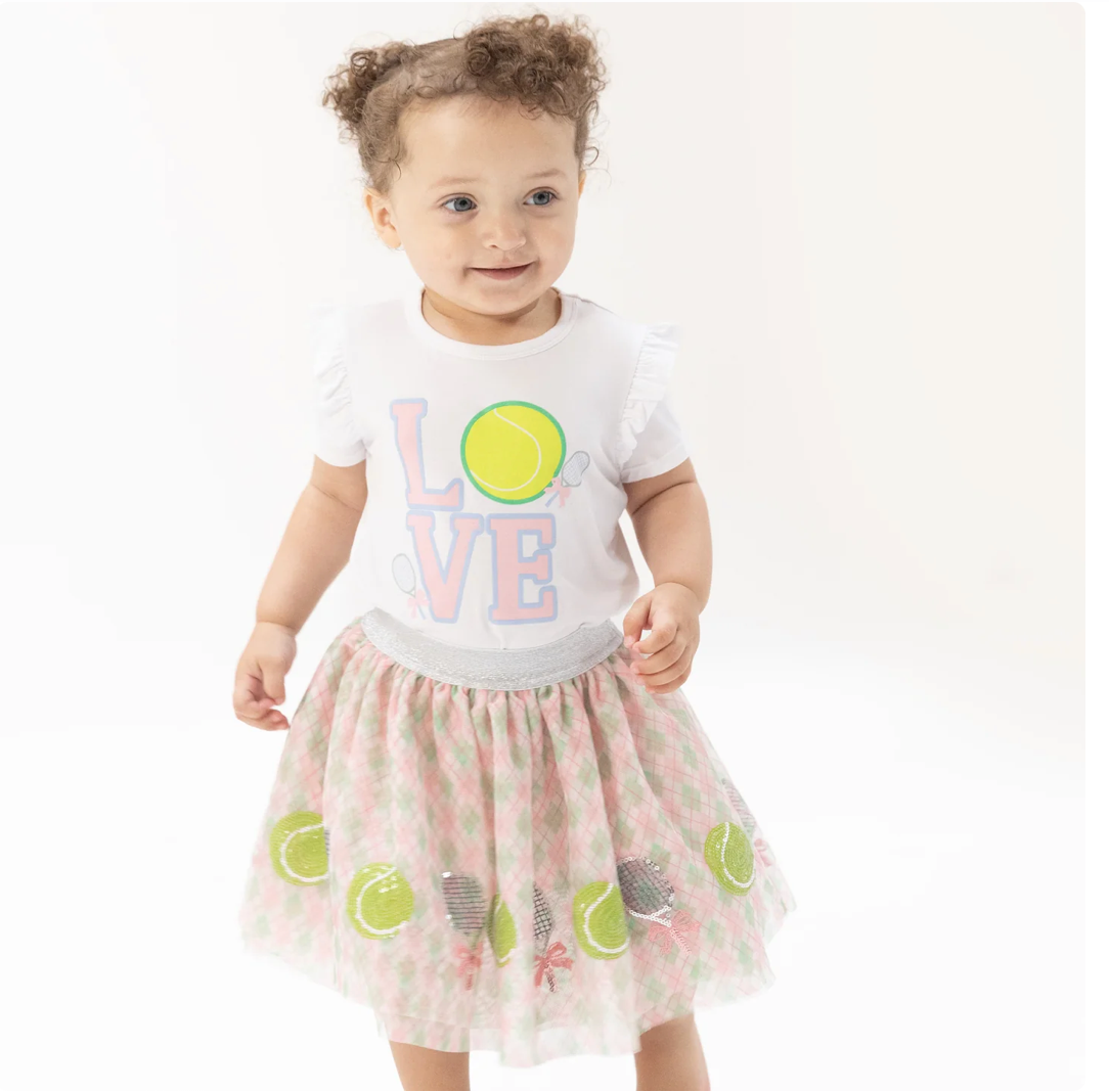 Pretty Tennis Tutu Skirt & Bike Shorts