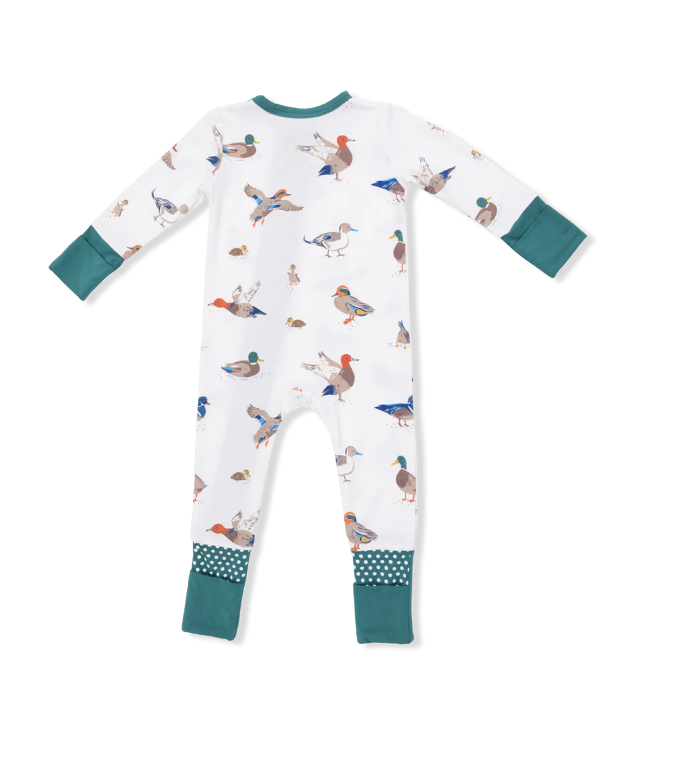 Beige Ducks Conv Romper