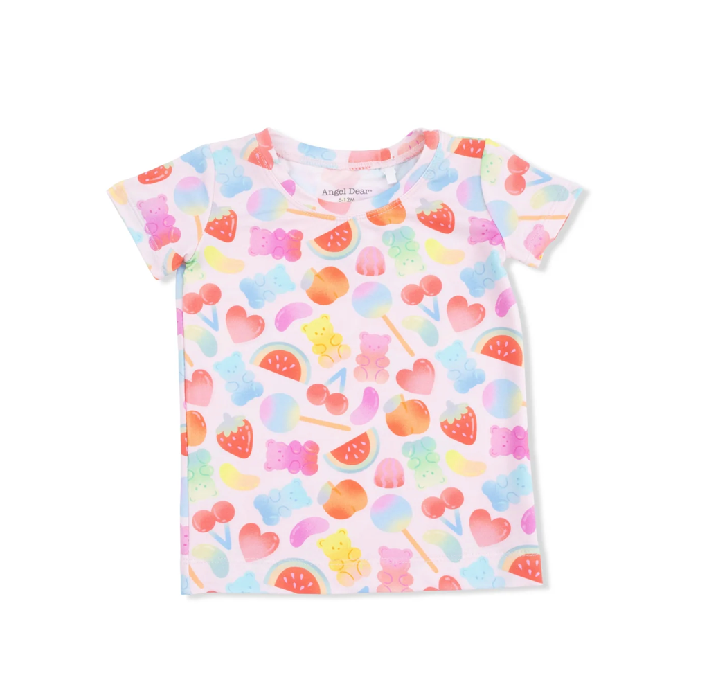 Pink Gummy Bears Loungewear Short Set