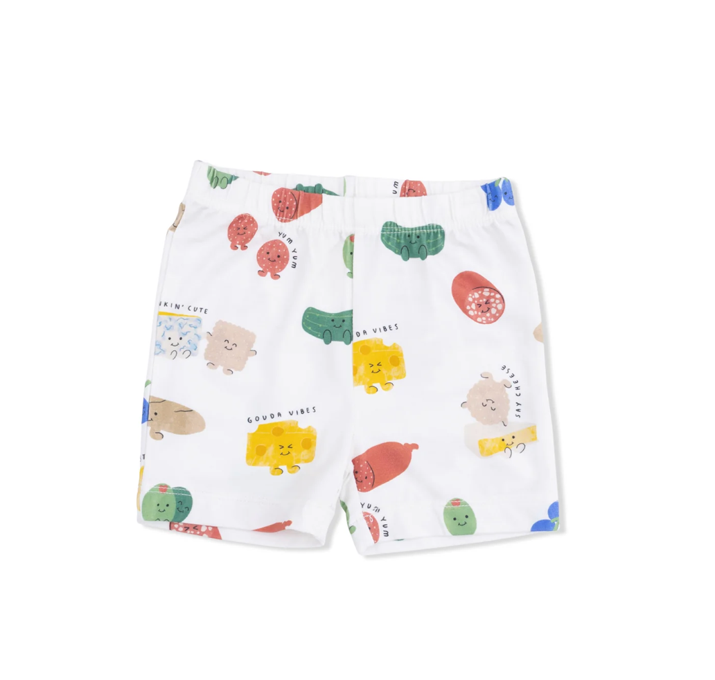 Ivory Charcuterie Cuties Loungewear Short Set