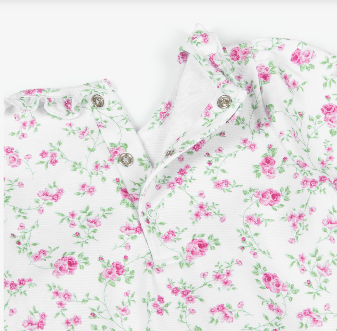 Victorian Roses Ruffle Smocked Sack