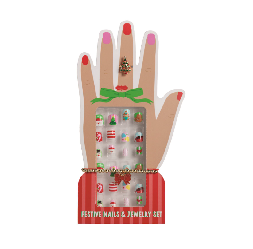 Christmas Nails and Jewelry