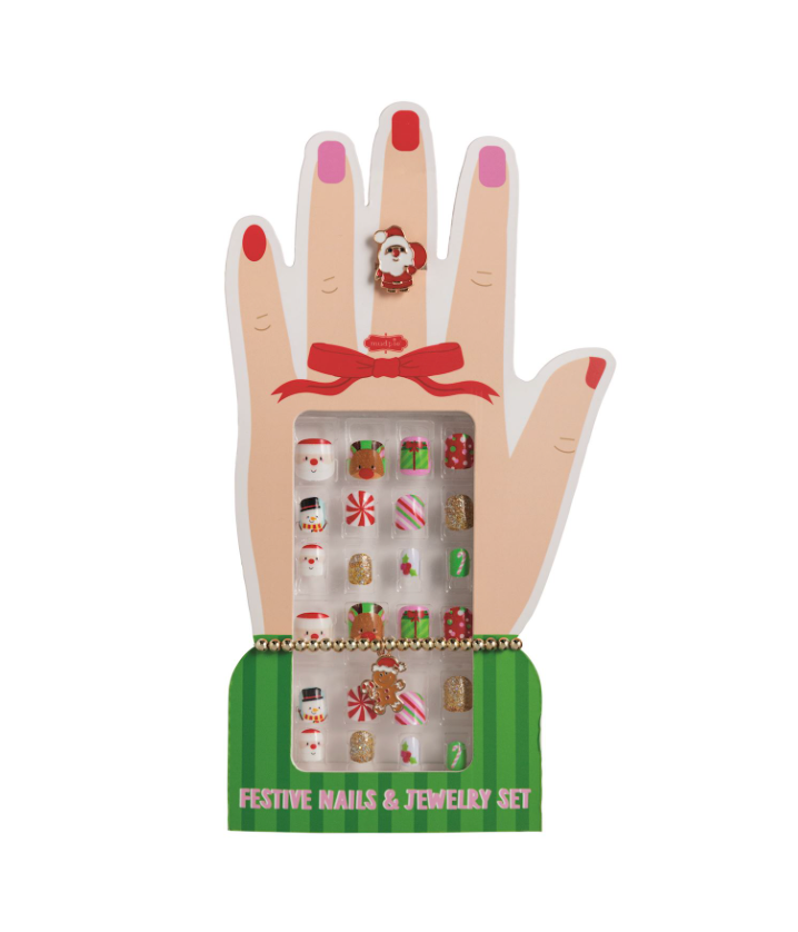 Christmas Nails and Jewelry