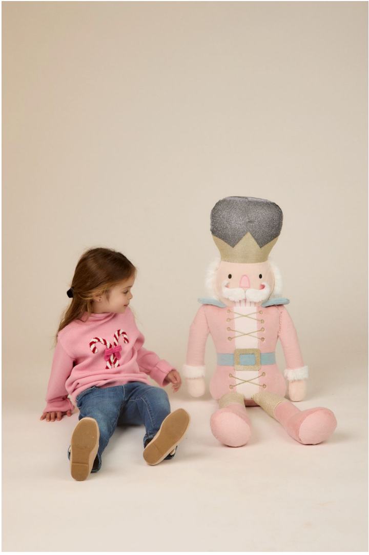 Pink Candycane Rollneck Sweater