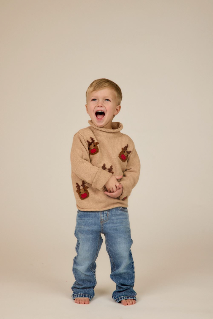 Reindeer Rollneck Sweater
