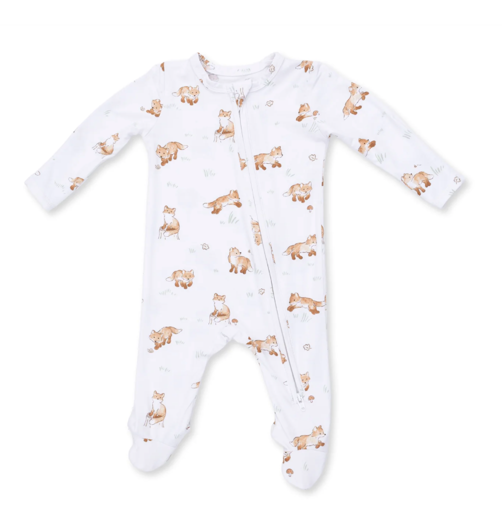 Little Explorer Fox Zipper Footie