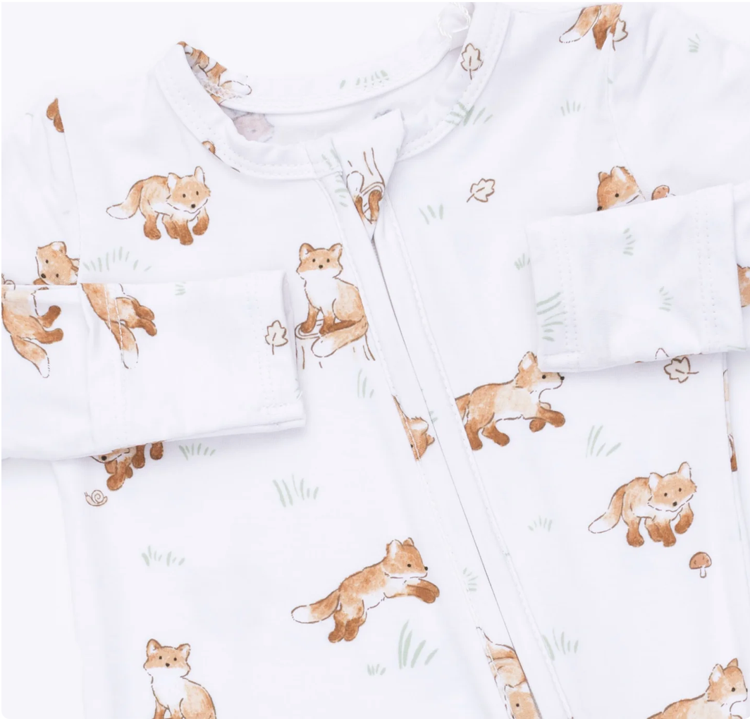 Little Explorer Fox Zipper Footie
