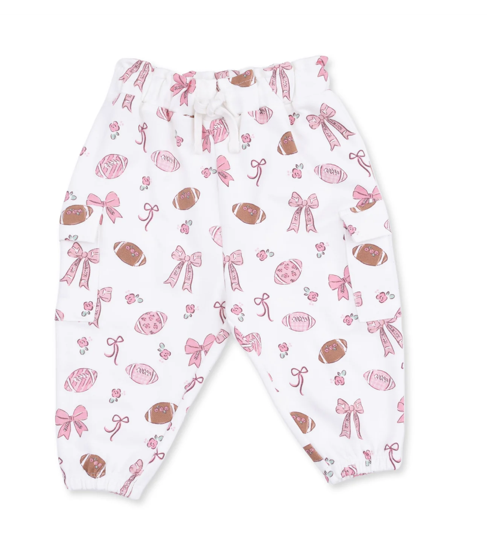 Footballs and Bows Sweatshirt Set