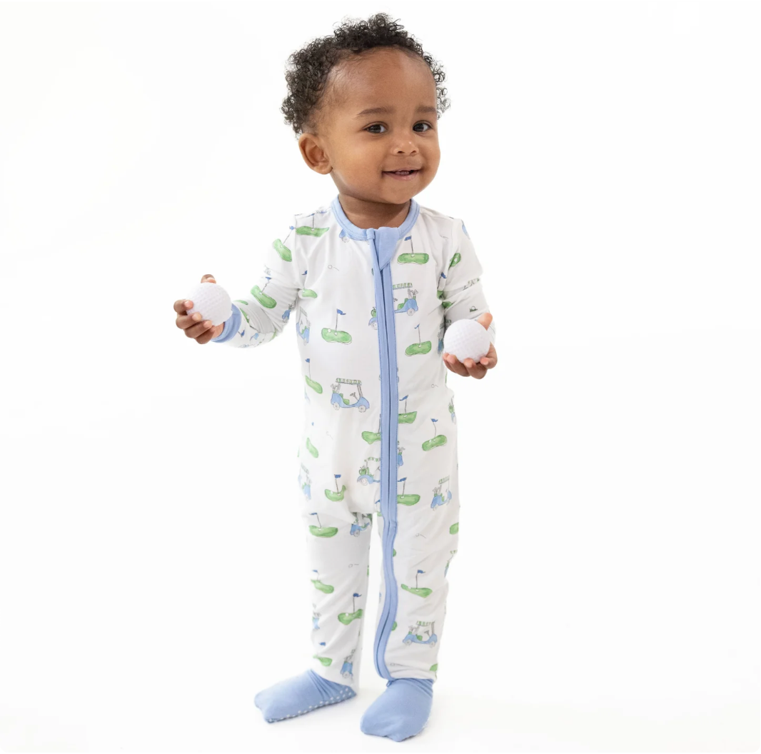 Blue Golf Carts Convertible Romper