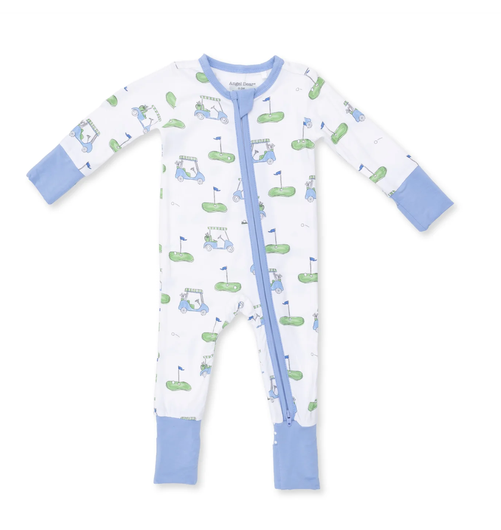 Blue Golf Carts Convertible Romper