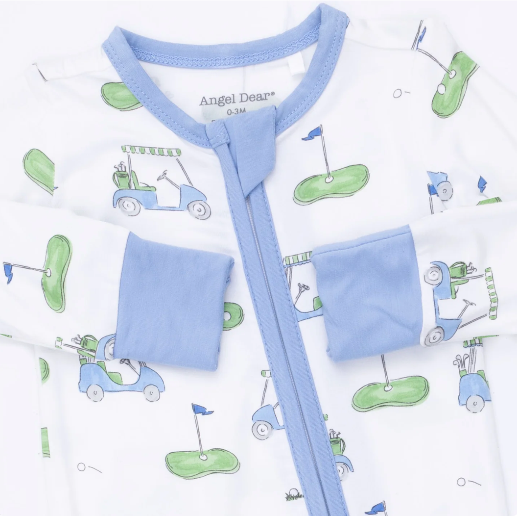 Blue Golf Carts Convertible Romper
