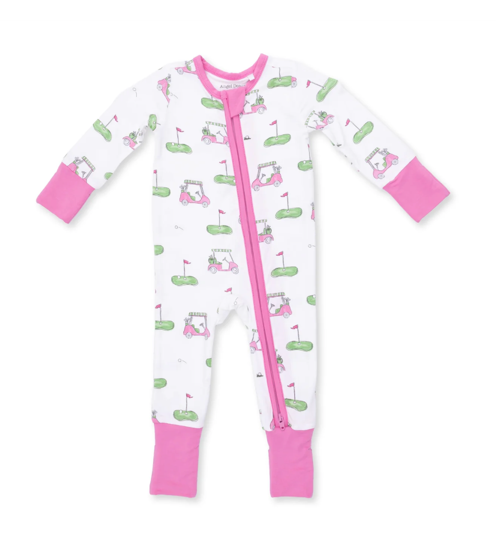 Pink Golf Carts Convertible Romper