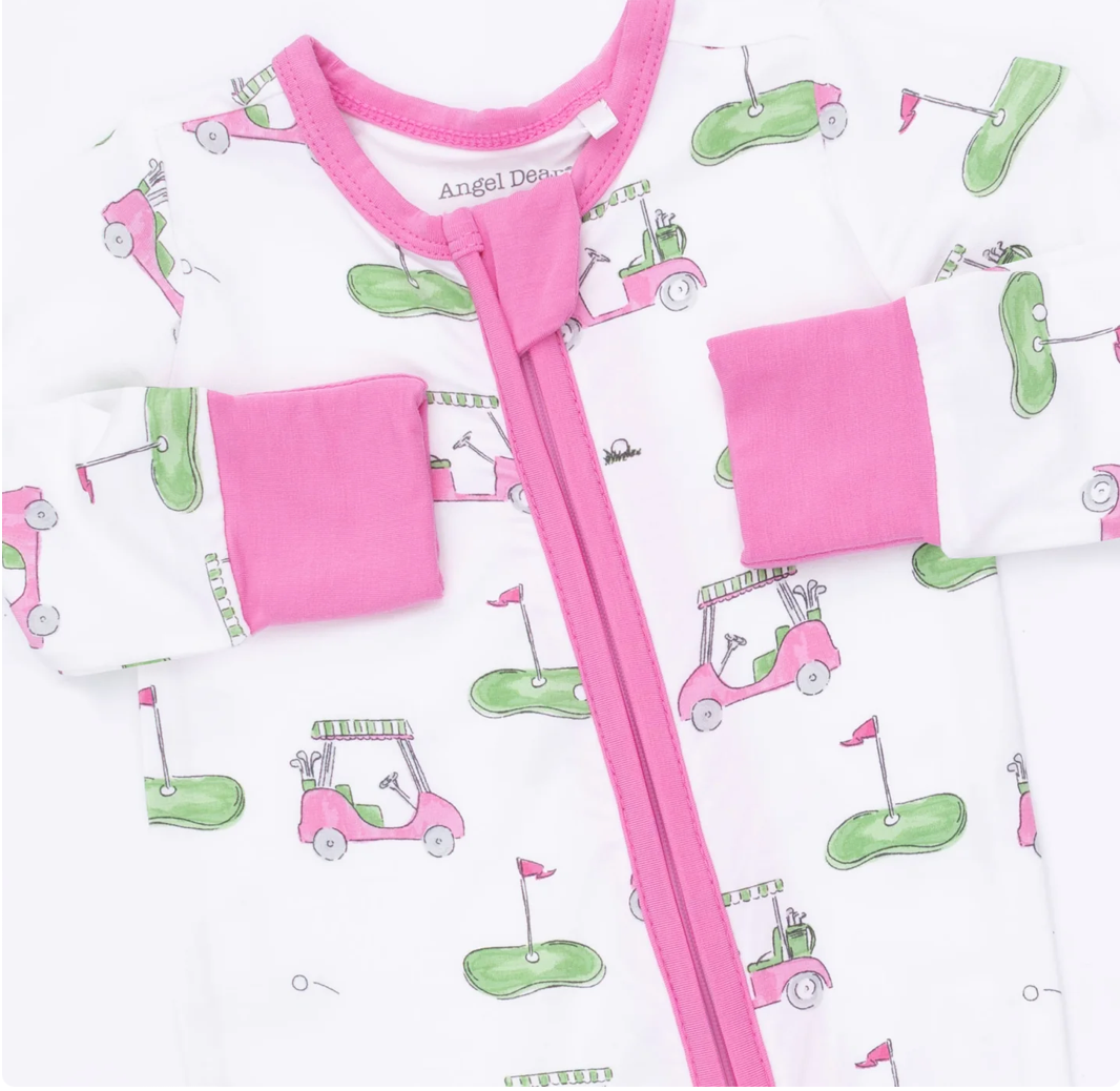 Pink Golf Carts Convertible Romper
