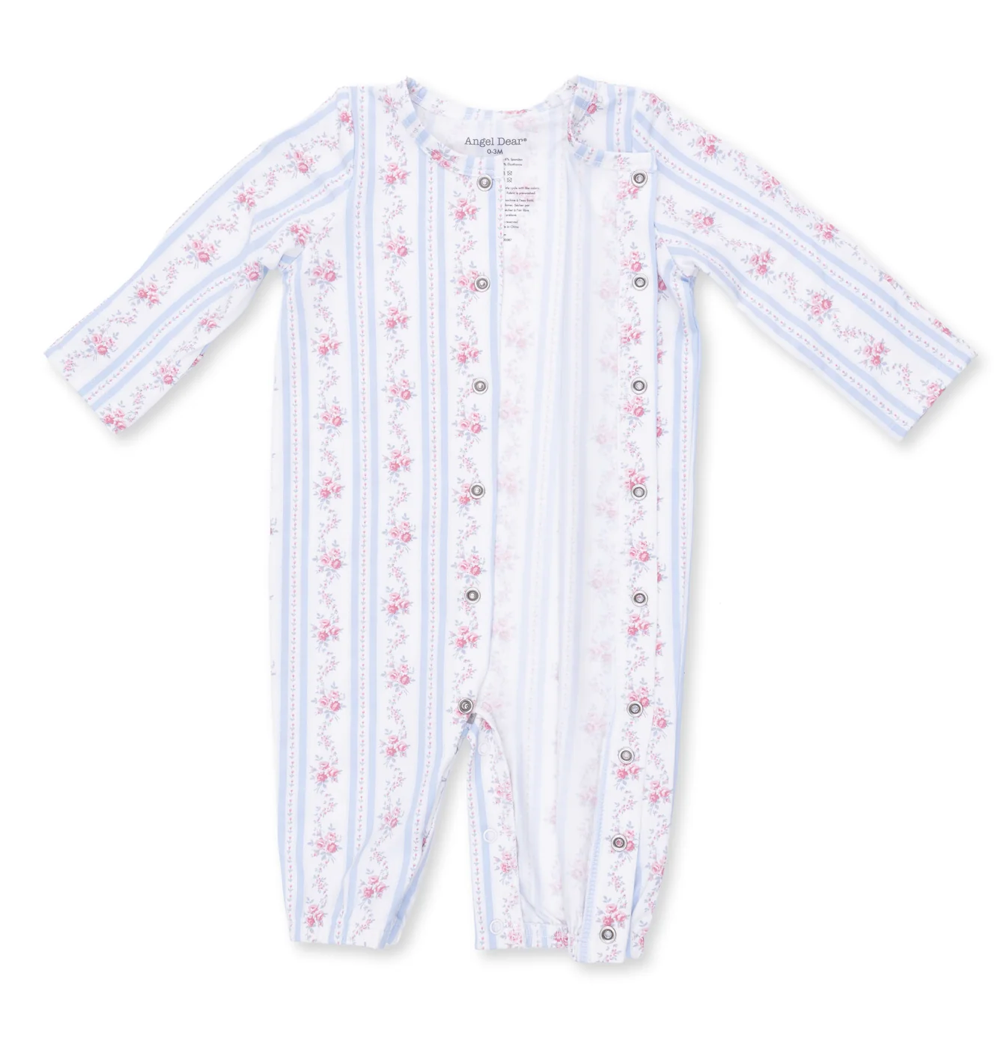 Anna Floral Stripe Conv Gown and Headband