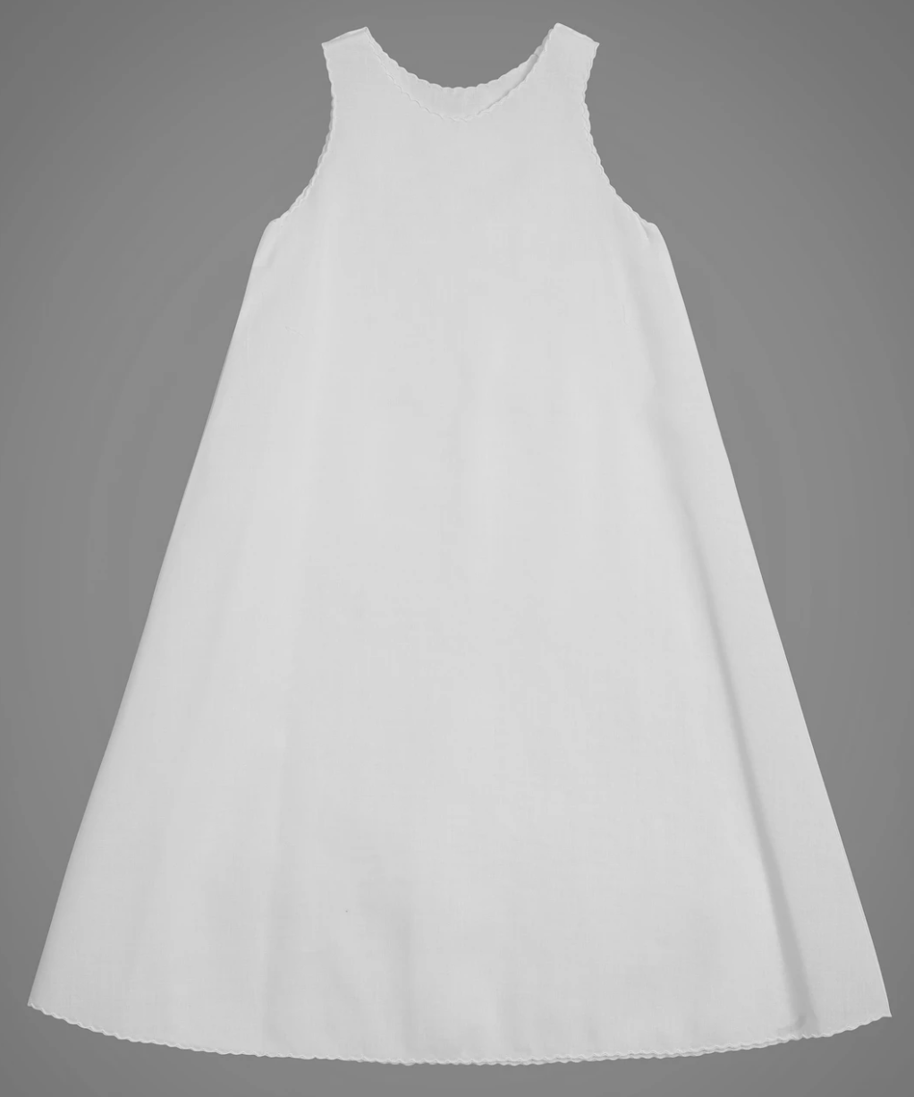 Feltman Boys White Embroidered Collar Gown