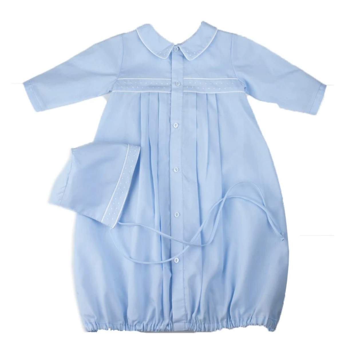 Boys Dot Emb Take Me Home Gown w Hat