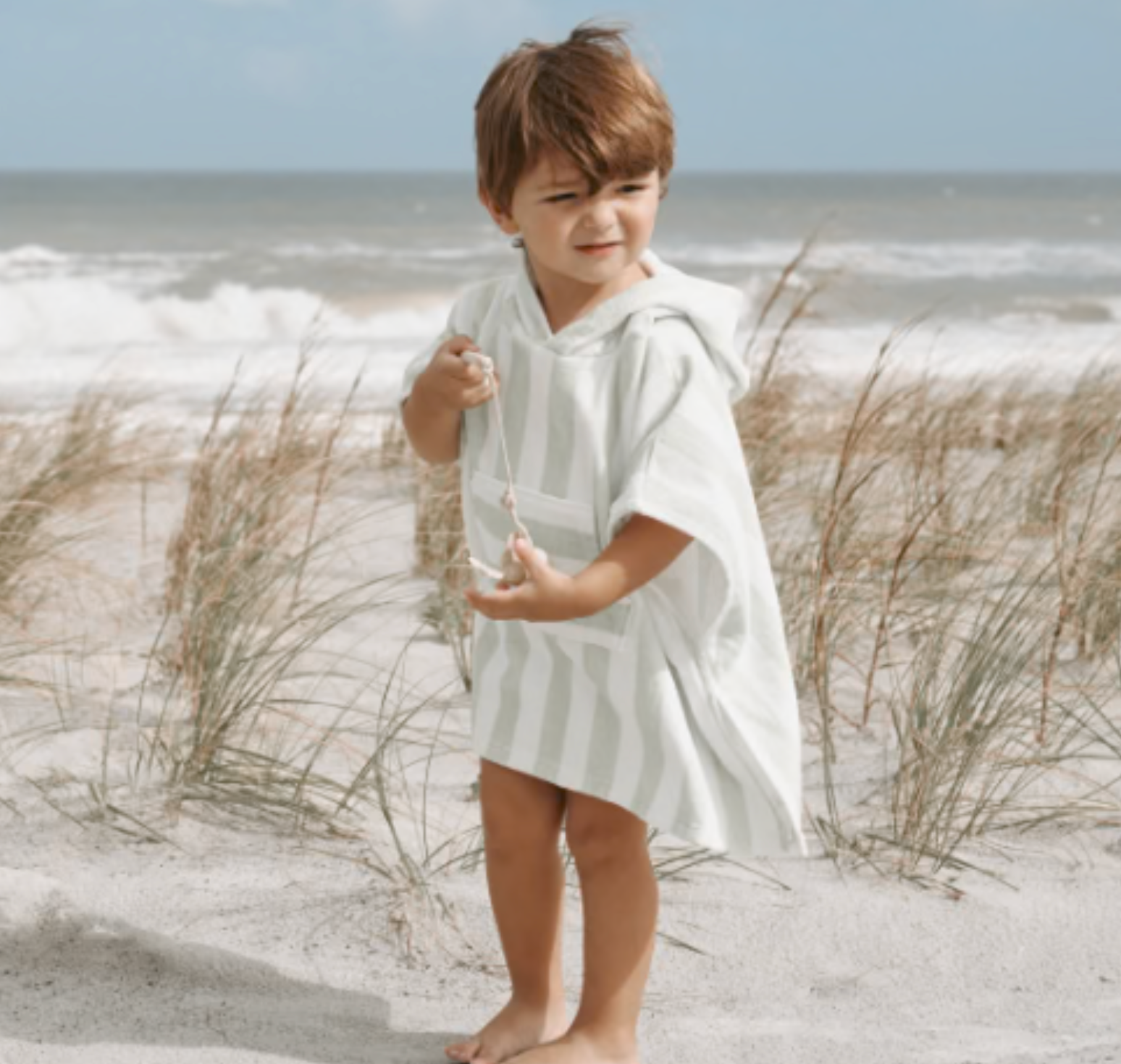 Sage Beach Poncho Coverup